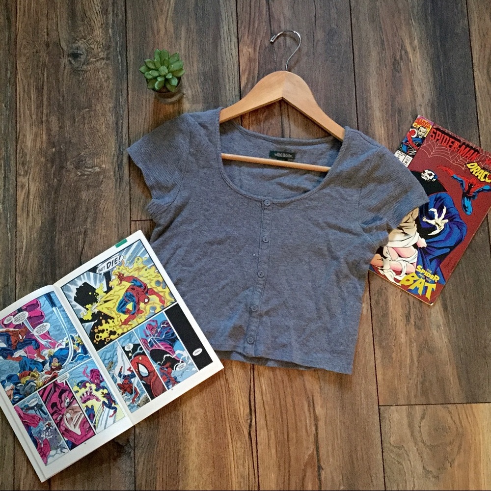 Comics & Coffee Crop Top